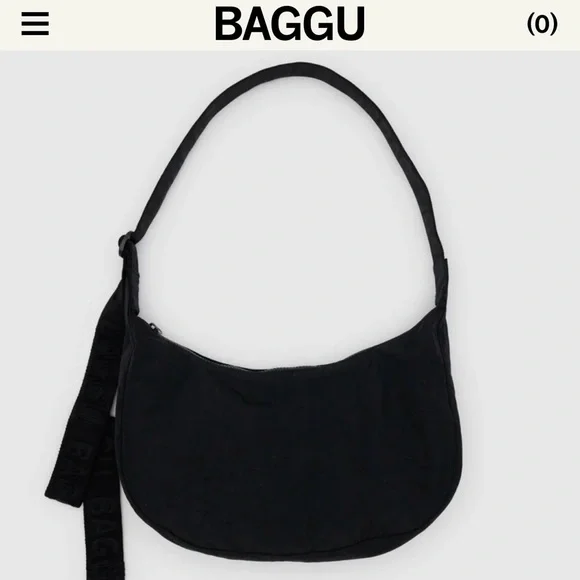 BAGGU Medium Nylon Crescent Bag - Picture 6 of 10